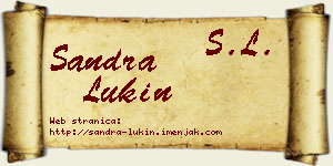 Sandra Lukin vizit kartica